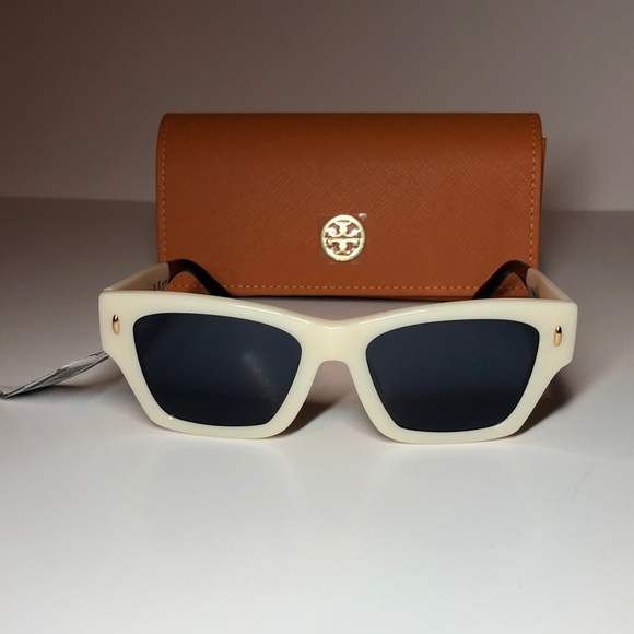 New Authentic Tory Burch TY7169U 1894/80 Cream Sunglasses with Case main image 9